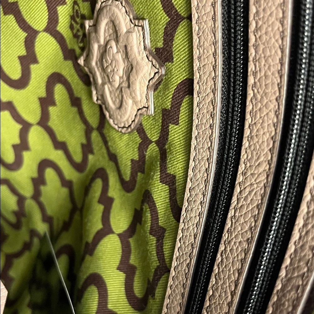 orYANY Tan Shoulder Bag with Stitch Detail NWT - Picture 8 of 13